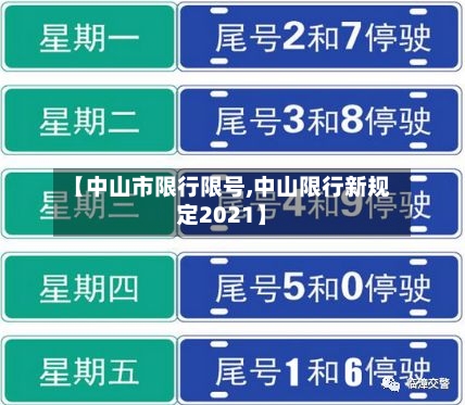【中山市限行限号,中山限行新规定2021】