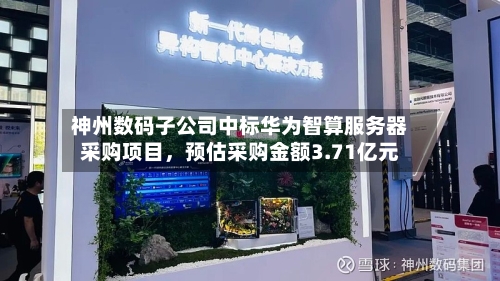 神州数码子公司中标华为智算服务器采购项目，预估采购金额3.71亿元