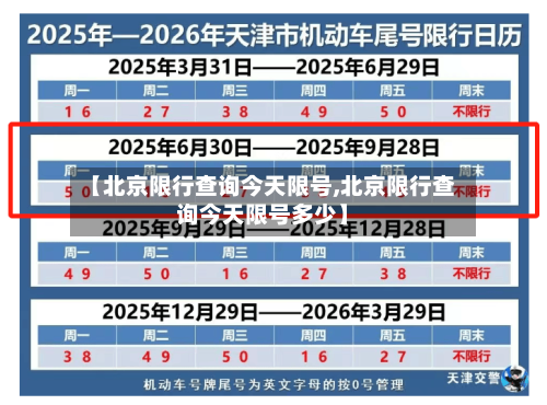 【北京限行查询今天限号,北京限行查询今天限号多少】