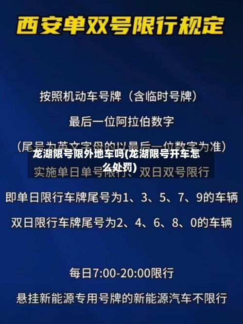 龙湖限号限外地车吗(龙湖限号开车怎么处罚)