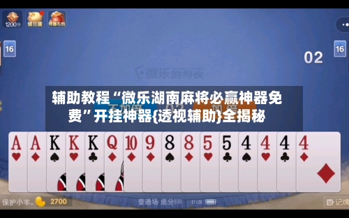 辅助教程“微乐湖南麻将必赢神器免费”开挂神器{透视辅助}全揭秘
