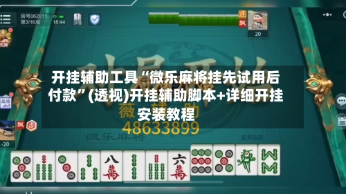 开挂辅助工具“微乐麻将挂先试用后付款”(透视)开挂辅助脚本+详细开挂安装教程