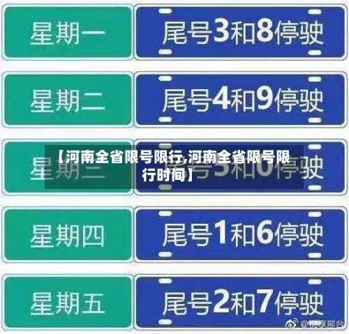 【河南全省限号限行,河南全省限号限行时间】