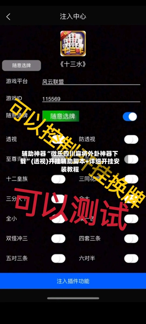 辅助神器“微乐四川麻将外卦神器下载”(透视)开挂辅助脚本+详细开挂安装教程