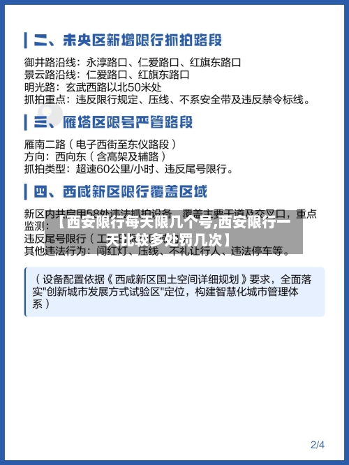 【西安限行每天限几个号,西安限行一天比较多处罚几次】