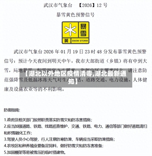 【湖北以外地区疫情清零,湖北最新通知】