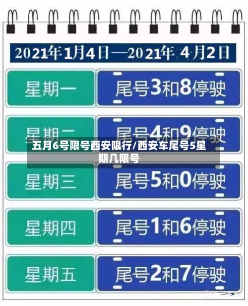 五月6号限号西安限行/西安车尾号5星期几限号