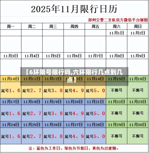 【6环限号限行吗,六环限行几点到几点】