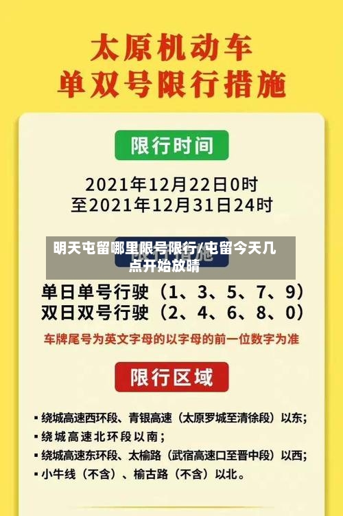 明天屯留哪里限号限行/屯留今天几点开始放晴
