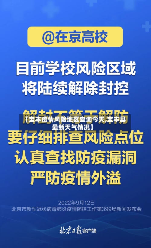 【宝丰疫情风险地区查询今天,宝丰县最新天气情况】