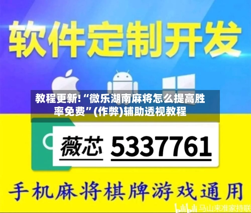 教程更新!“微乐湖南麻将怎么提高胜率免费”(作弊)辅助透视教程
