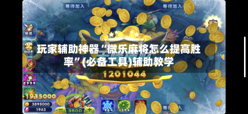 玩家辅助神器“微乐麻将怎么提高胜率”(必备工具)辅助教学