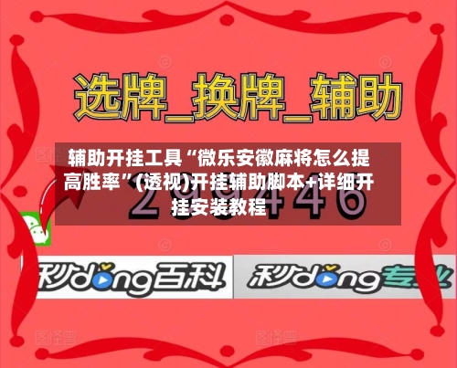 辅助开挂工具“微乐安徽麻将怎么提高胜率”(透视)开挂辅助脚本+详细开挂安装教程