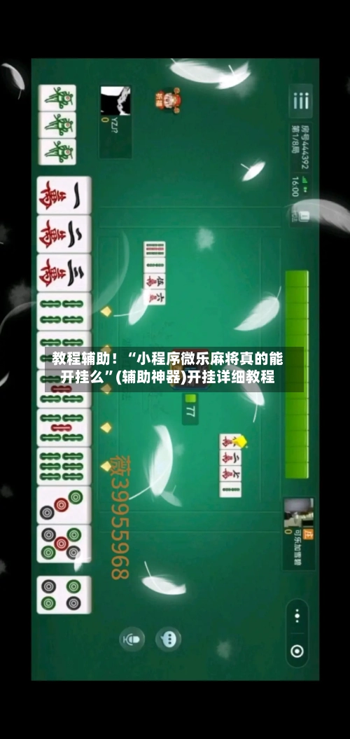 教程辅助！“小程序微乐麻将真的能开挂么”(辅助神器)开挂详细教程