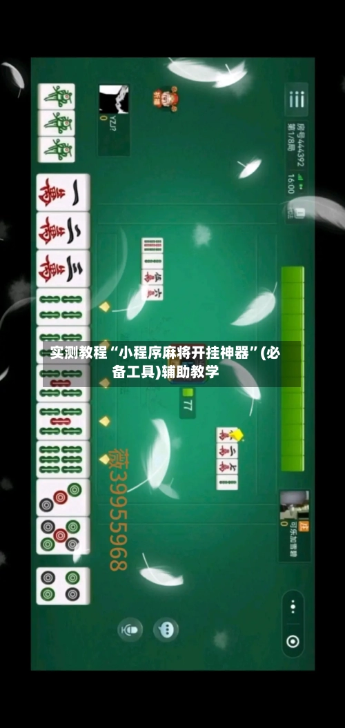 实测教程“小程序麻将开挂神器”(必备工具)辅助教学