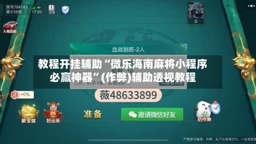 教程开挂辅助“微乐海南麻将小程序必赢神器”(作弊)辅助透视教程