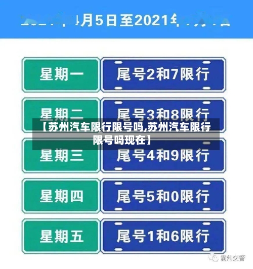 【苏州汽车限行限号吗,苏州汽车限行限号吗现在】