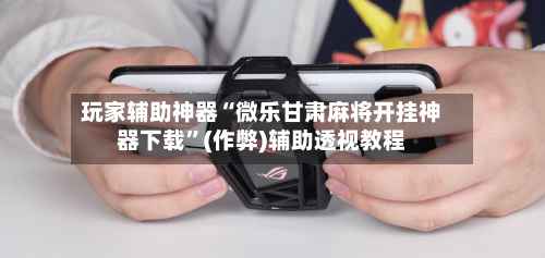 玩家辅助神器“微乐甘肃麻将开挂神器下载”(作弊)辅助透视教程