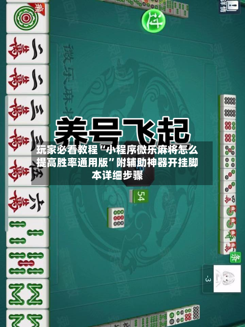 玩家必看教程“小程序微乐麻将怎么提高胜率通用版”附辅助神器开挂脚本详细步骤