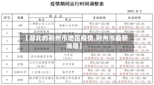 【湖北的荆州市地区疫情,荆州市最新消息】