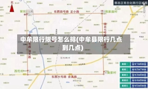 中牟限行限号怎么排(中牟县限行几点到几点)