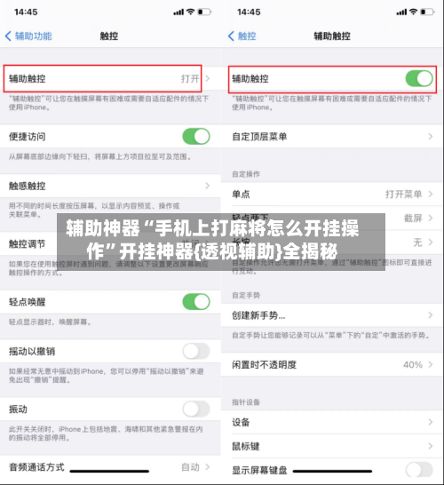辅助神器“手机上打麻将怎么开挂操作”开挂神器{透视辅助}全揭秘