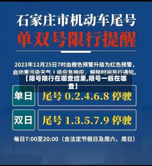 【限号限行在哪查结果,限号一般在哪查】