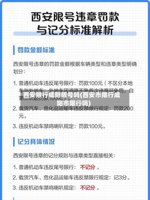 西安限行咸阳限号吗(西安市限行咸阳市限行吗)