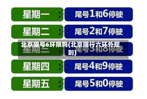 北京限号6环限吗(北京限行六环外规则)