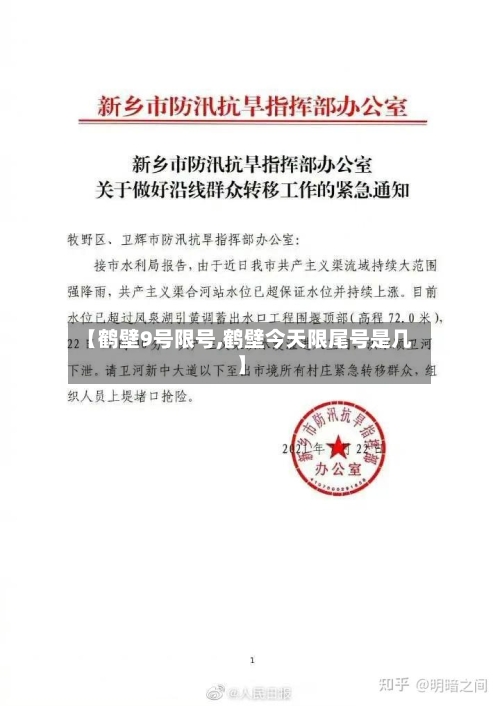 【鹤壁9号限号,鹤壁今天限尾号是几】